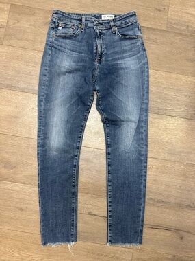 High-Rise Skinny Jeans in Washed Blue for Women